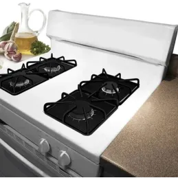 Lot de 5 supports de brûleur pour cuisinière à gaz / Noir