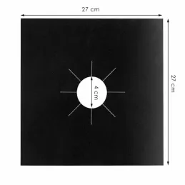 Lot de 5 supports de brûleur pour cuisinière à gaz / Noir