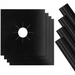 Lot de 5 supports de brûleur pour cuisinière à gaz / Noir