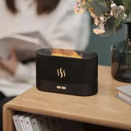 Diffuseur d’arômes LED avec effet flamme PROTO / Noir