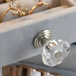 Boîte à bijoux design DIAMOND / Gris-transparent