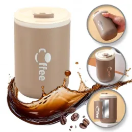 Gourde isotherme design avec paille GLAMM 500 ml / Marron