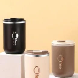Gourde isotherme design avec paille GLAMM 500 ml / Noir