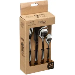 Service de couverts DEKA LUX de 24 pièces / Chrome