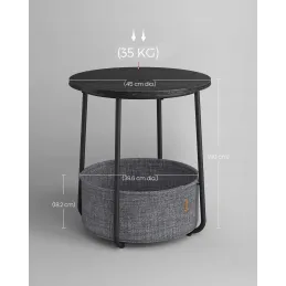 Table basse d’appoint HOME / Noir