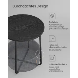 Table basse d’appoint HOME / Noir
