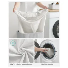Panier à linge GLAMUR 72 L / Gris