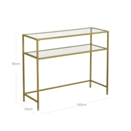 Commode en métal REGALO LUX DUO / Or mat