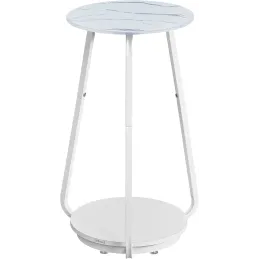 Table d’appoint BORN / Marbre blanc