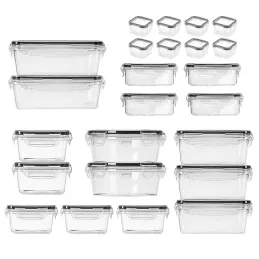 Set de 24 boîtes alimentaires antibactériennes FRESH / Transparentes