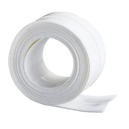 Joint autocollant pour cuisine et salle de bains, 2,2 m / Blanc