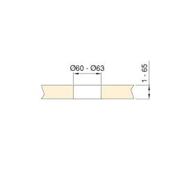 Prise électrique VERTIKAL FAT 1x230V + 2xUSB A+C SCHUKO / Inox