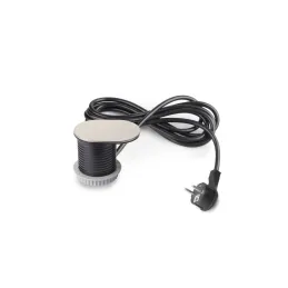 Prise électrique VERTIKAL FAT 1x230V + 2xUSB A+C SCHUKO / Inox