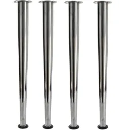 Set de 4 pieds de table STAR / Chrome brillant