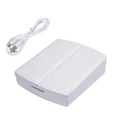 Miroir cosmétique avec éclairage LED et organiseur MIRACLE / Blanc