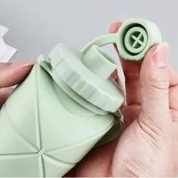 Gourde en silicone FLEX 600 ml / Grise