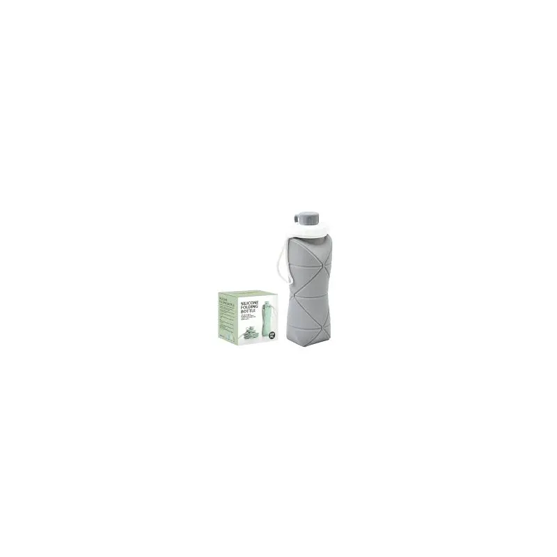 Gourde en silicone FLEX 600 ml / Grise