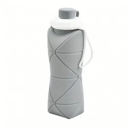 Gourde en silicone FLEX 600 ml / Grise