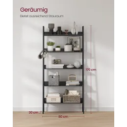 Étagère de rangement REGALO BIG 1700 / Bois noir