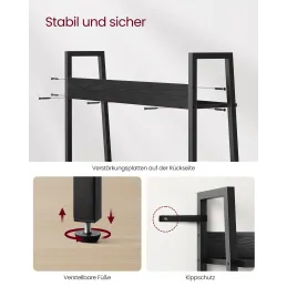 Étagère de rangement REGALO BIG 1700 / Bois noir