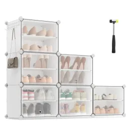 Boîte de rangement à chaussures modulaire MODULAR FASHION, 6 pièces / Blanc