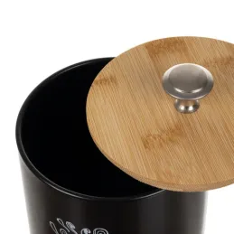 Lot de 4 récipients de cuisine ALTERO / Noir mat