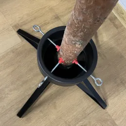 Pied pour sapin de Noël ELENOR / Noir mat