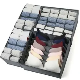 Set de 4 boîtes de rangement pour armoire ALAMO / Gris