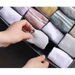Set de 4 boîtes de rangement pour armoire ALAMO / Gris