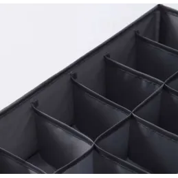 Set de 4 boîtes de rangement pour armoire ALAMO / Gris
