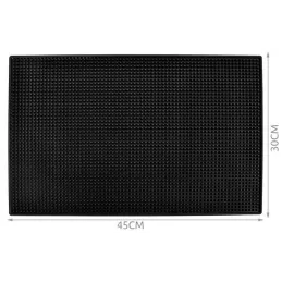 Tapis de bar pour vaisselle / Noir