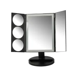 Miroir cosmétique avec éclairage LED ABSOLUNO / Noir mat