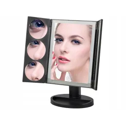 Miroir cosmétique avec éclairage LED ABSOLUNO / Noir mat
