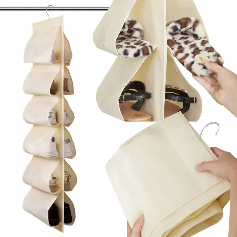 Organisateur à chaussures pour armoire EASY WAY / Crème