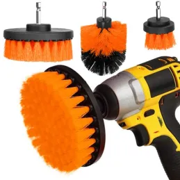 Lot de 4 embouts de nettoyage pour perceuse sans fil / Orange