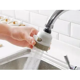 Aérateur de robinet avec fonction douche / Blanc