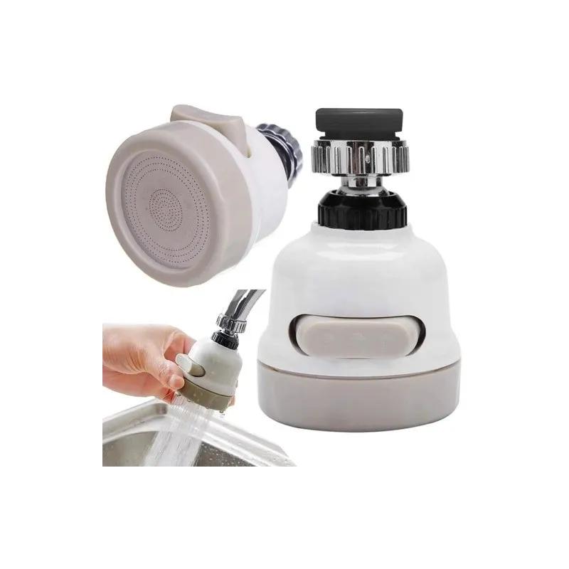 Aérateur de robinet avec fonction douche / Blanc