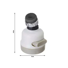 Aérateur de robinet avec fonction douche / Blanc