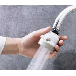 Aérateur de robinet avec fonction douche / Blanc