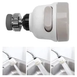 Aérateur de robinet avec fonction douche / Blanc