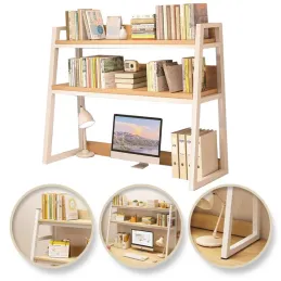 Étagère de rangement à poser sur le bureau REGALO TABLE / Blanc – bois clair