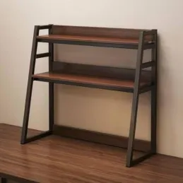 Étagère de rangement à poser sur le bureau REGALO TABLE / Noir - bois foncé