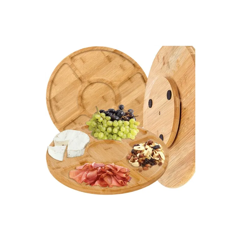 Plateau tournant pour aliments AGRO / Bois de bambou
