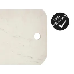 Planche à découper MARBLE LUX / Bois naturel + marbre blanc