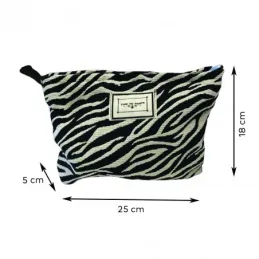 Trousse de maquillage ZEBRA / Blanc-noir
