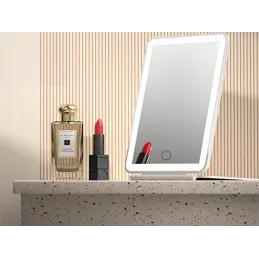 Miroir cosmétique avec éclairage LED LEXIA / Blanc