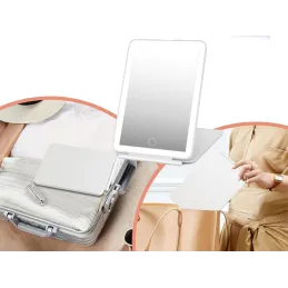 Miroir cosmétique avec éclairage LED LEXIA / Blanc