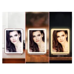 Miroir de maquillage avec éclairage LED LEXIA / Rose