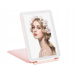 Miroir de maquillage avec éclairage LED LEXIA / Rose