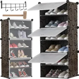 Boîte de rangement à chaussures MODULAR FASHION en 3 pièces / Noir